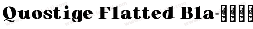 Quostige Flatted Bla字体转换